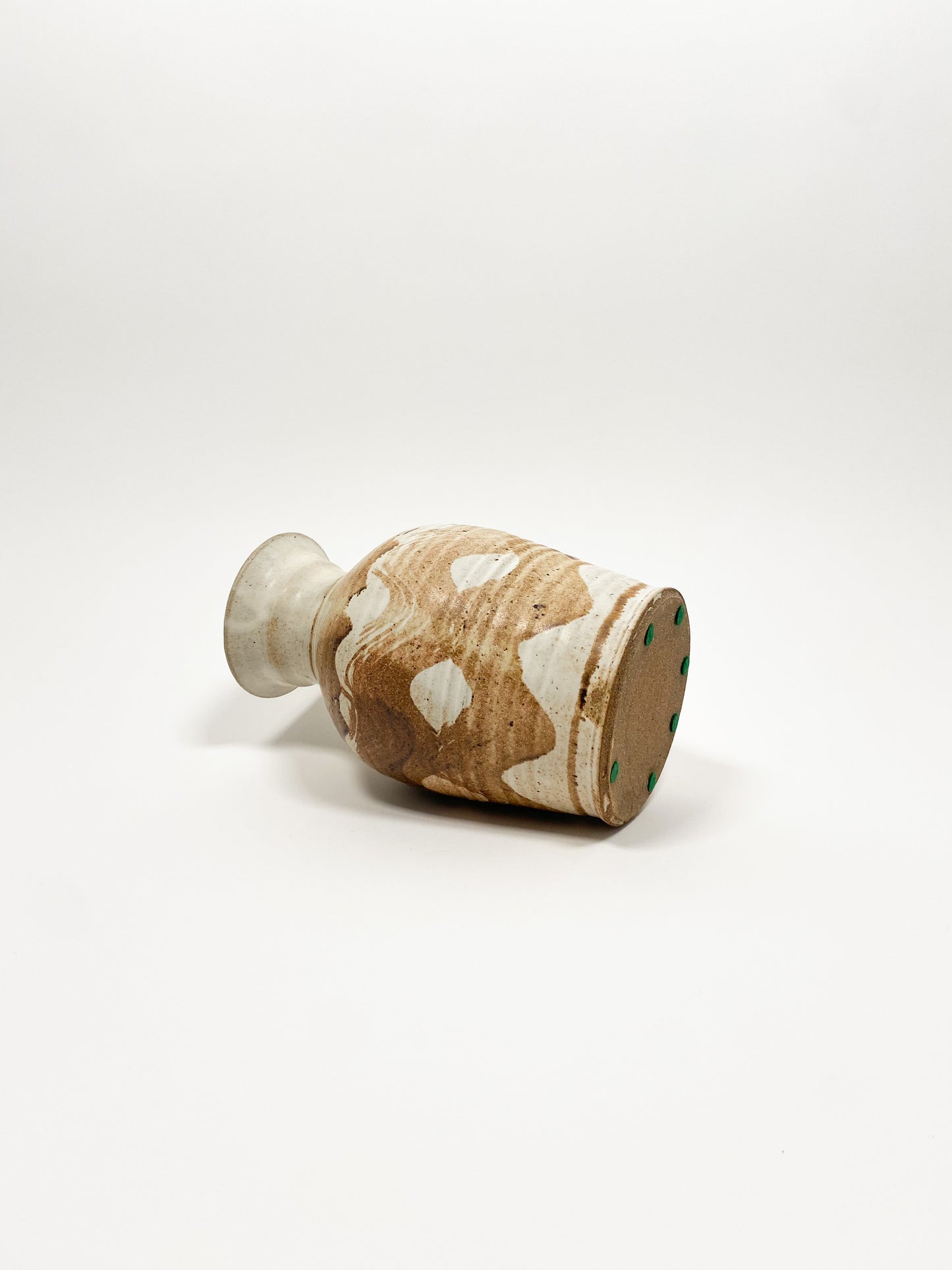 Handmade Wavy Ceramic Vessel