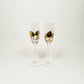 Black & Gold Wine Glasses