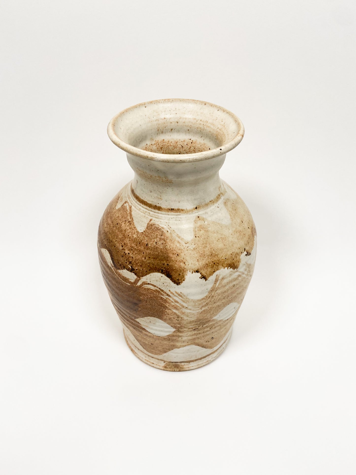 Handmade Wavy Ceramic Vessel