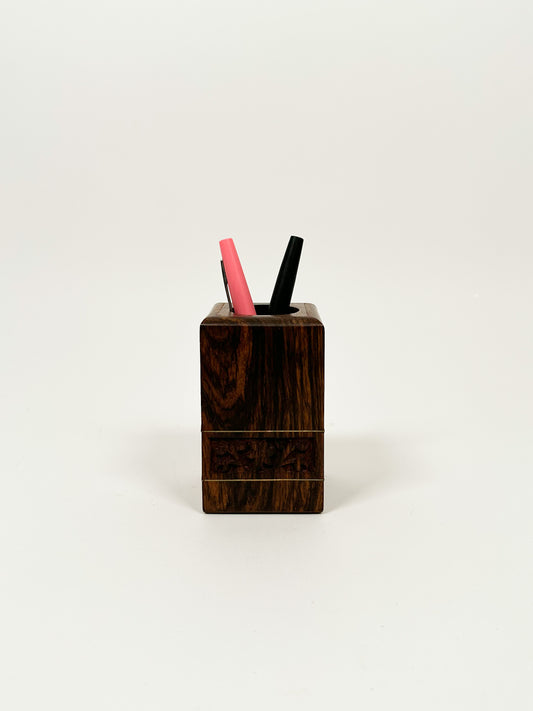 Small Wood Pencil Holder